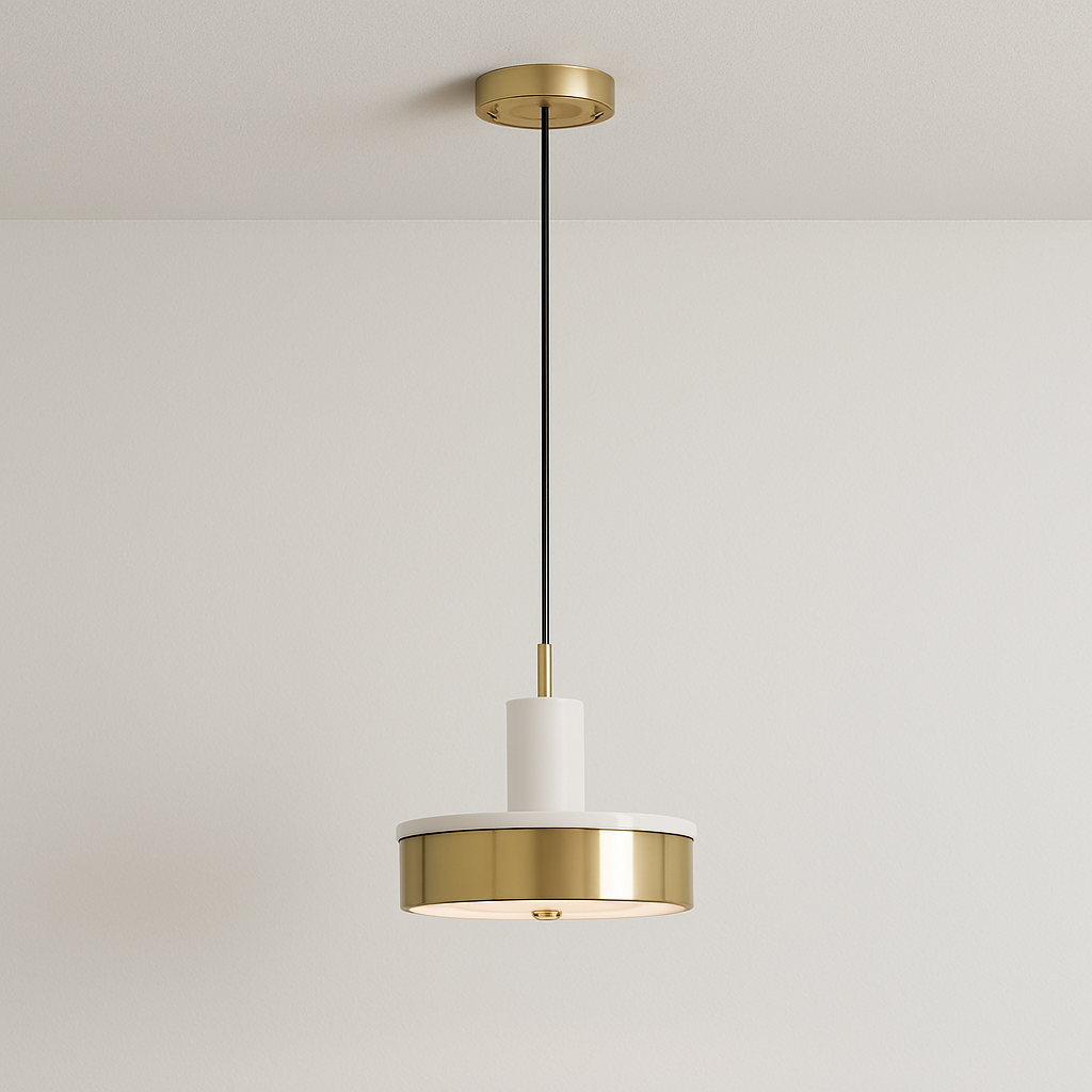 Luminária Pendente Moderna Minimalista Metal Mármore Rayo