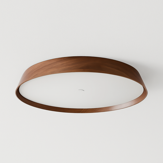 Luminária Plafon Moderna Minimalista LED Madeira Labere