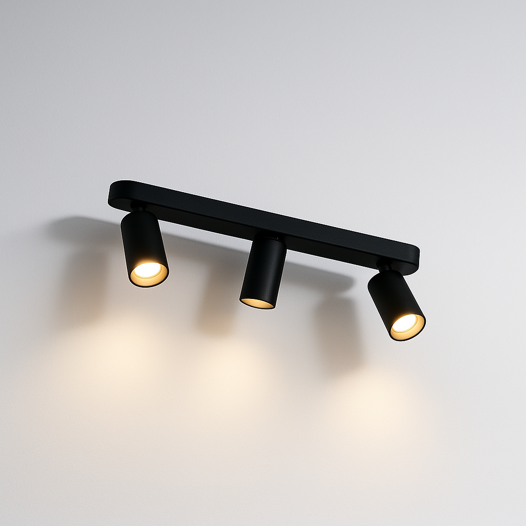 Luminária Plafon Sobrepor Moderna Spots Direcionáveis Linear LED Jinx