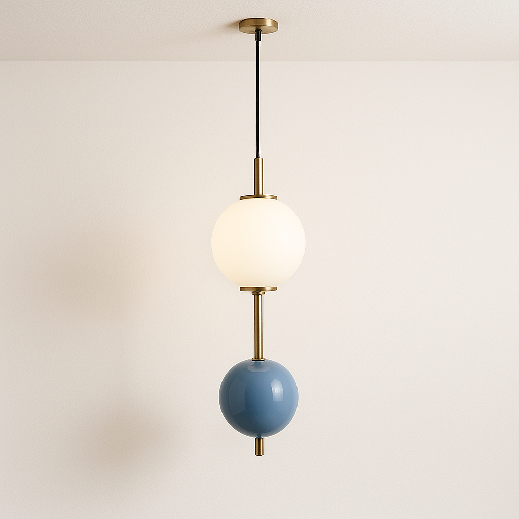 Luminária Pendente Moderna Minimalista Vidro Metal Jongin