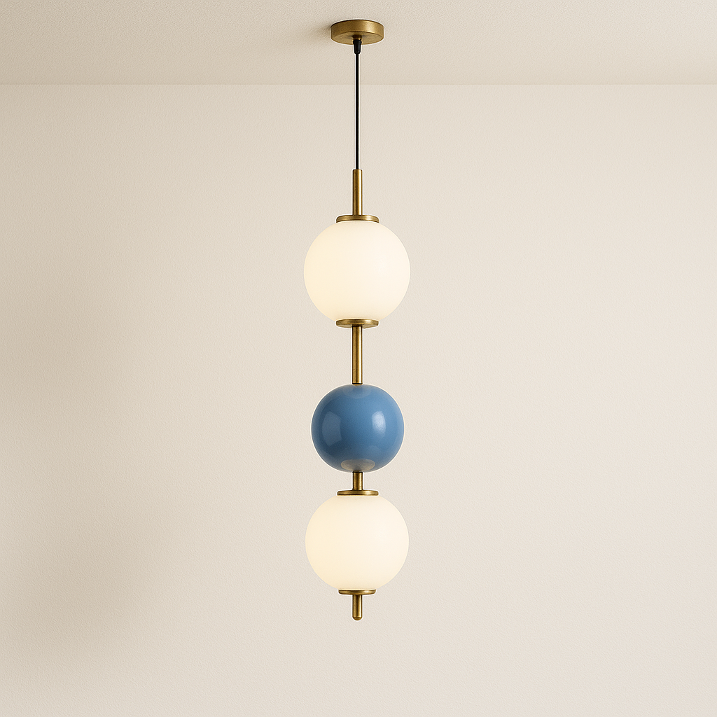 Luminária Pendente Moderna Minimalista Vidro Metal Jongin