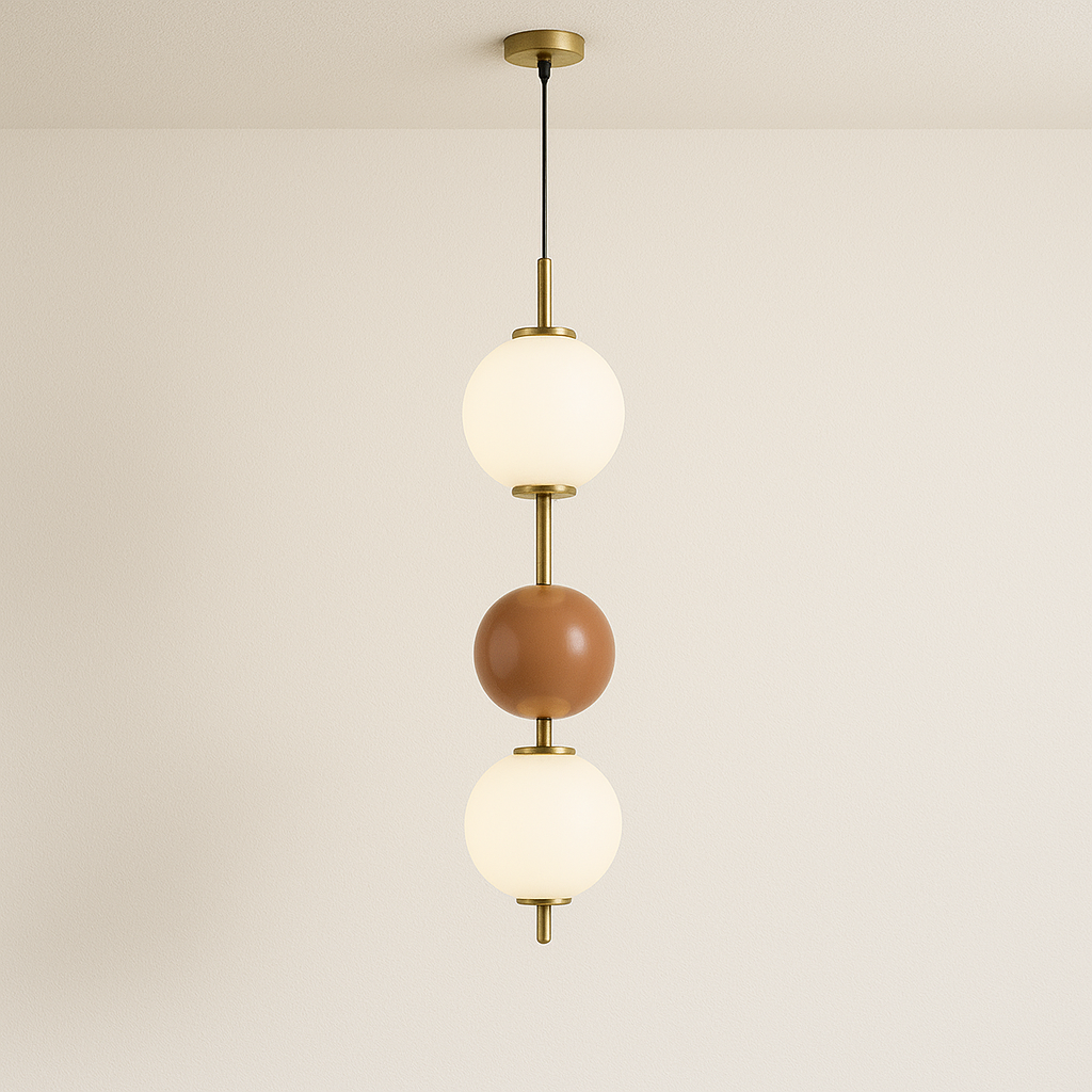 Luminária Pendente Moderna Minimalista Vidro Metal Jongin