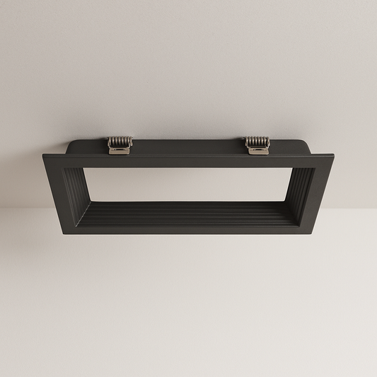 Luminária Plafon Moderna Minimalista Embutir Recuada LED Bivolt Ekki