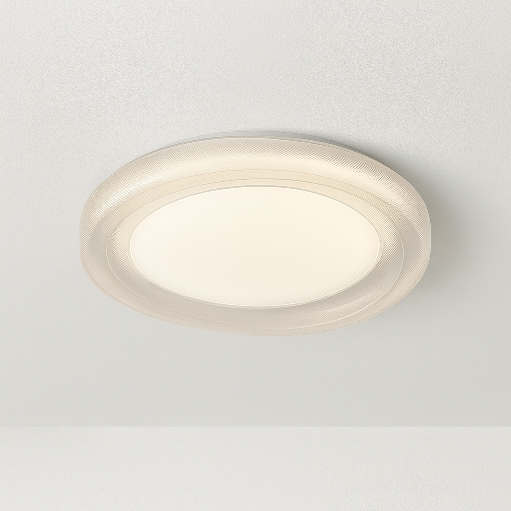 Luminária Plafon Moderna Minimalista LED Acrílico Metal Feng