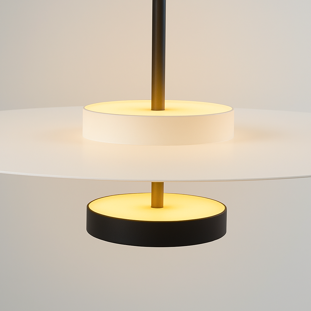 Luminária Plafon Moderna Minimalista Rebatedor Metal LED Basel