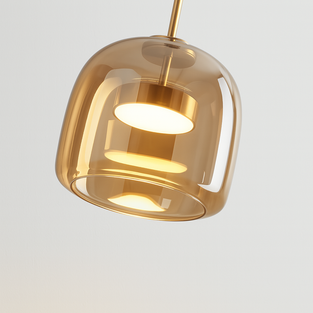 Luminária Pendente Moderno Minimalista Vidro Zahraa Round