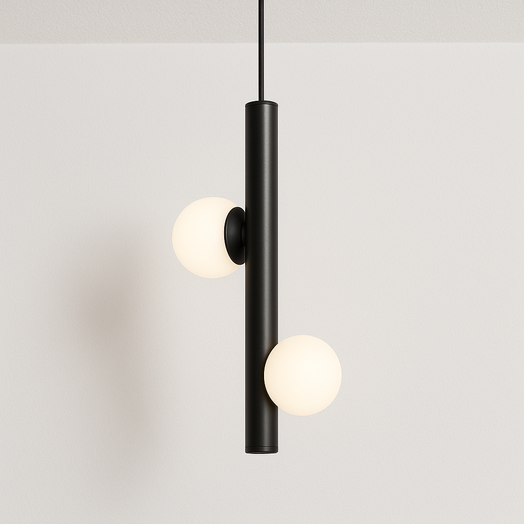 Luminária Pendente Moderno Minimalista Preto LED Goal Less