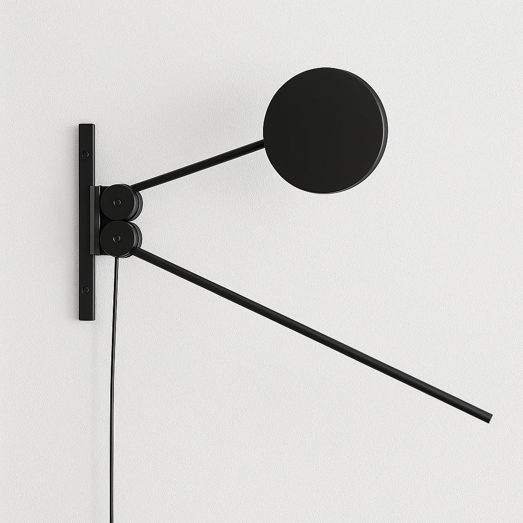 Luminária Arandela Moderna Minimalista Industrial Articulada Brooklyn