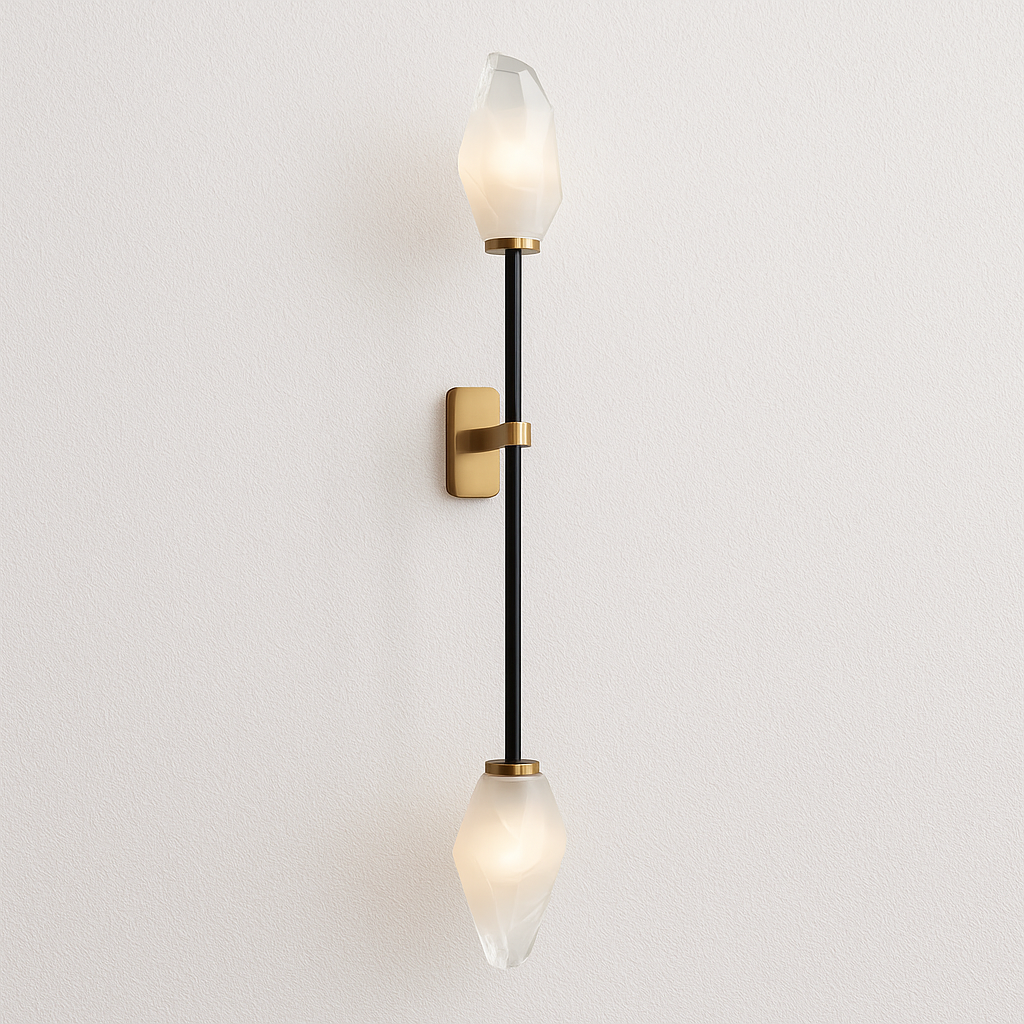 Luminária Arandela Moderna Minimalista Metal Vidro Jime