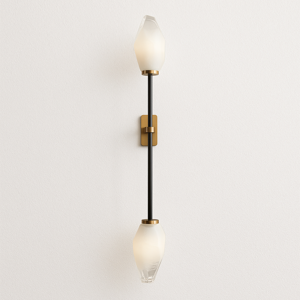 Luminária Arandela Moderna Minimalista Metal Vidro Jime