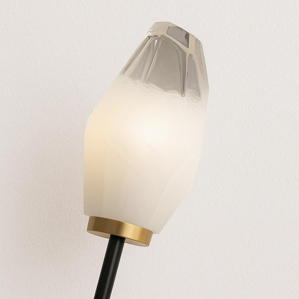 Luminária Arandela Moderna Minimalista Metal Vidro Jime