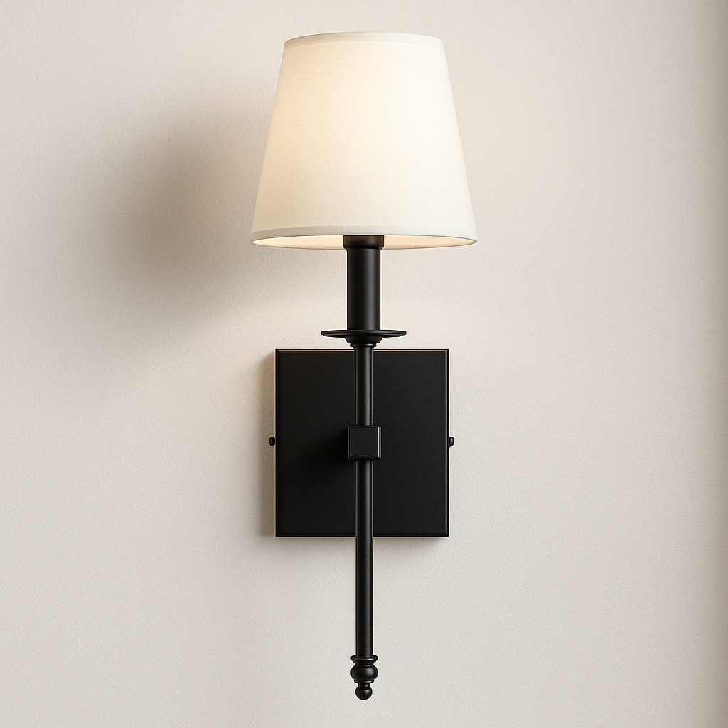 Luminária Arandela Minimalista Tecido Metal Ace