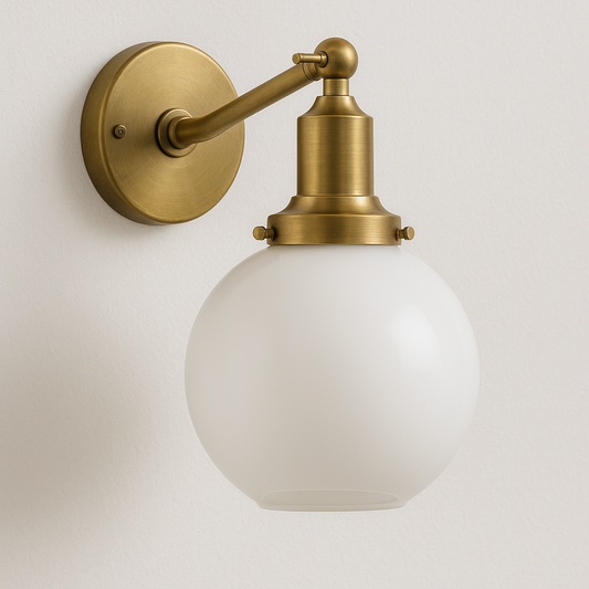 Luminária Arandela Minimalista Metal Vidro Rauora