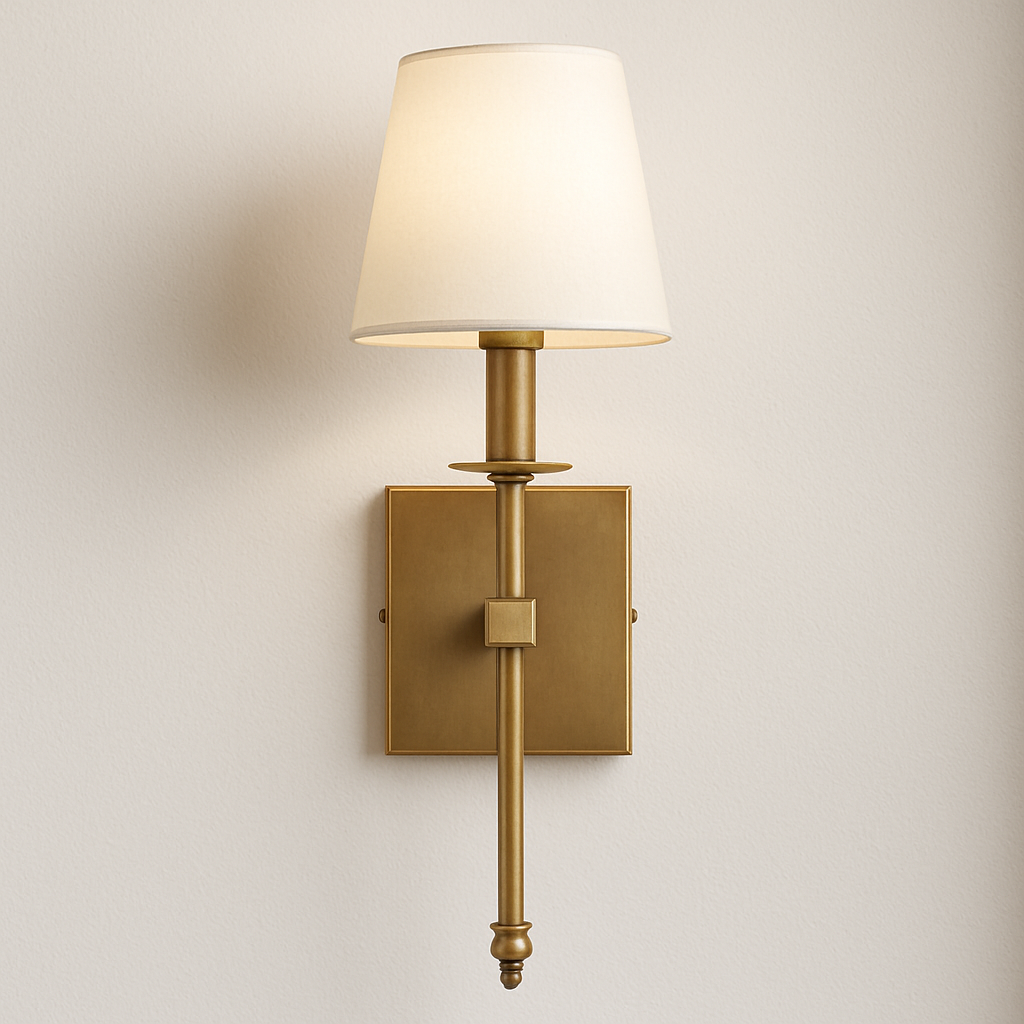 Luminária Arandela Minimalista Tecido Metal Ace