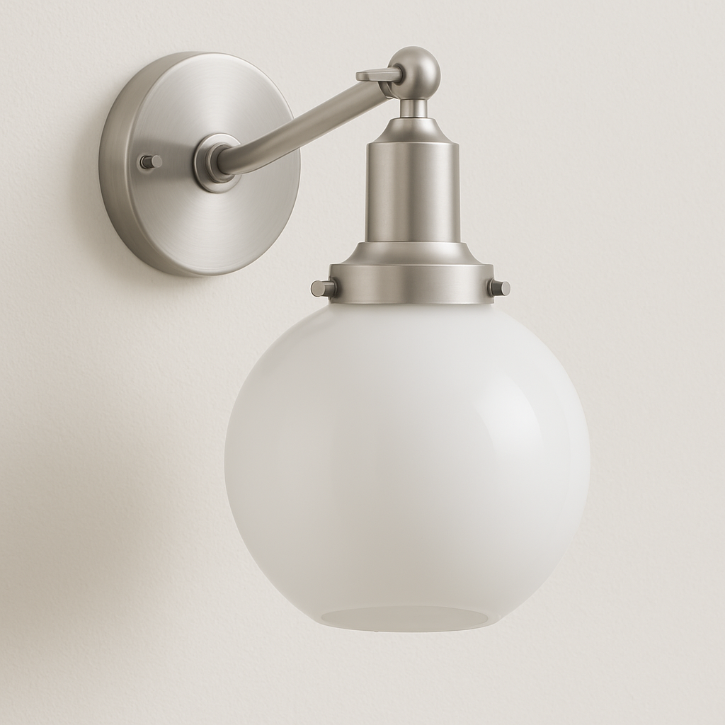 Luminária Arandela Minimalista Metal Vidro Rauora