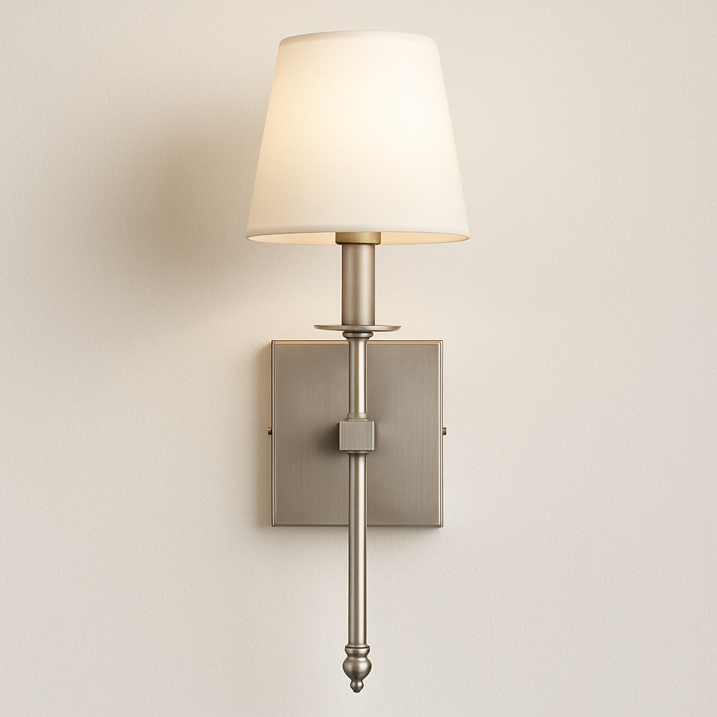 Luminária Arandela Minimalista Tecido Metal Ace