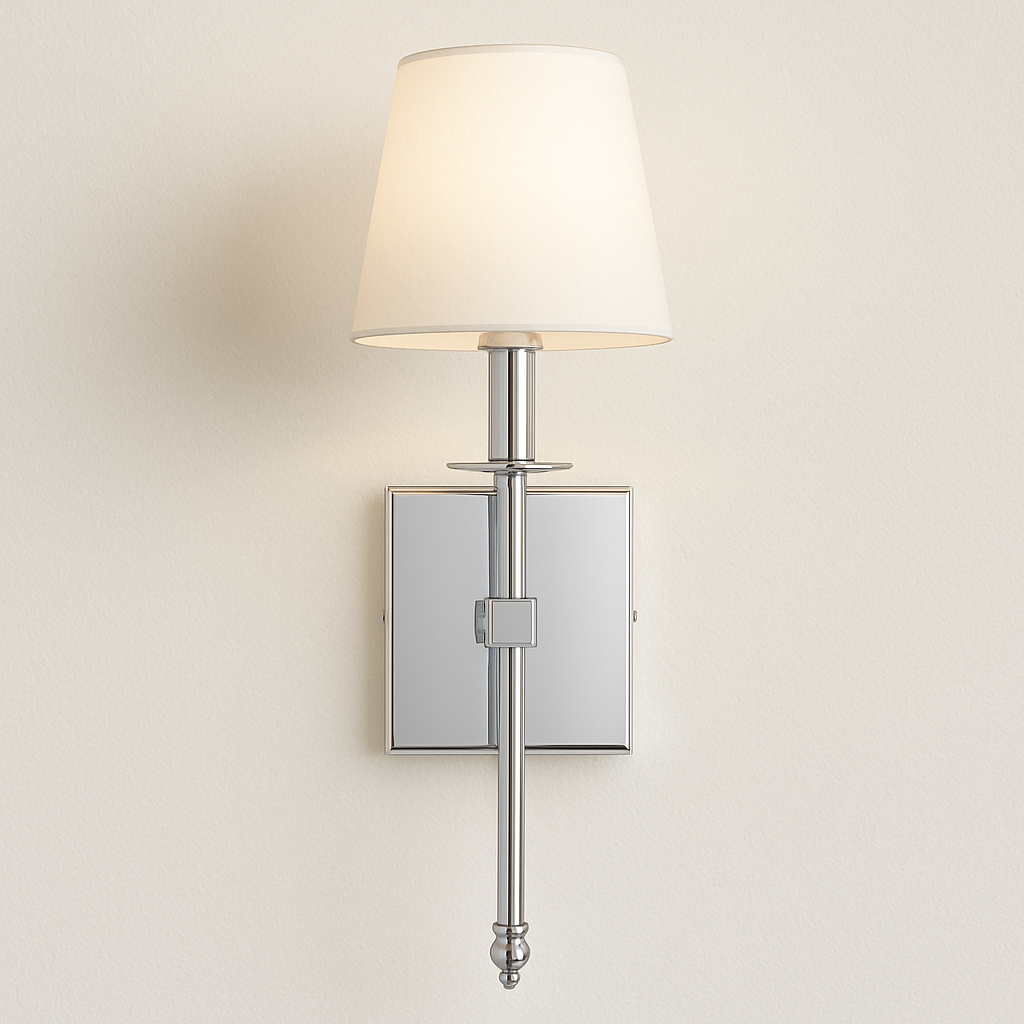 Luminária Arandela Minimalista Tecido Metal Ace