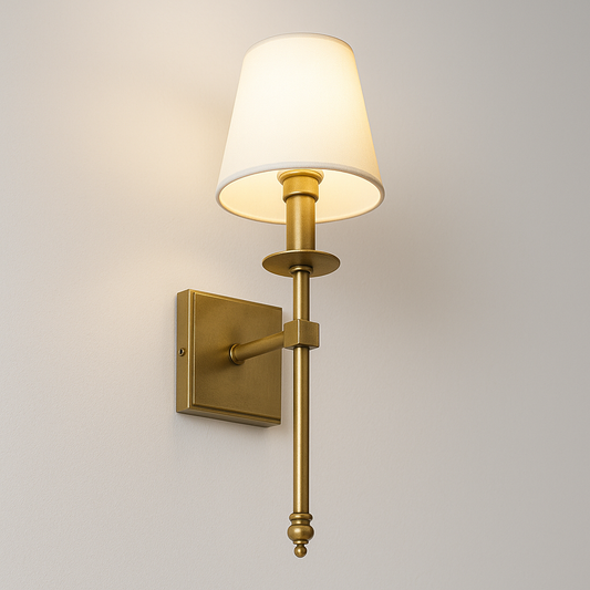 Luminária Arandela Minimalista Tecido Metal Ace