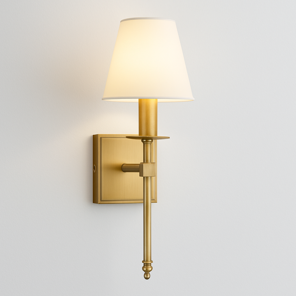 Luminária Arandela Minimalista Tecido Metal Ace
