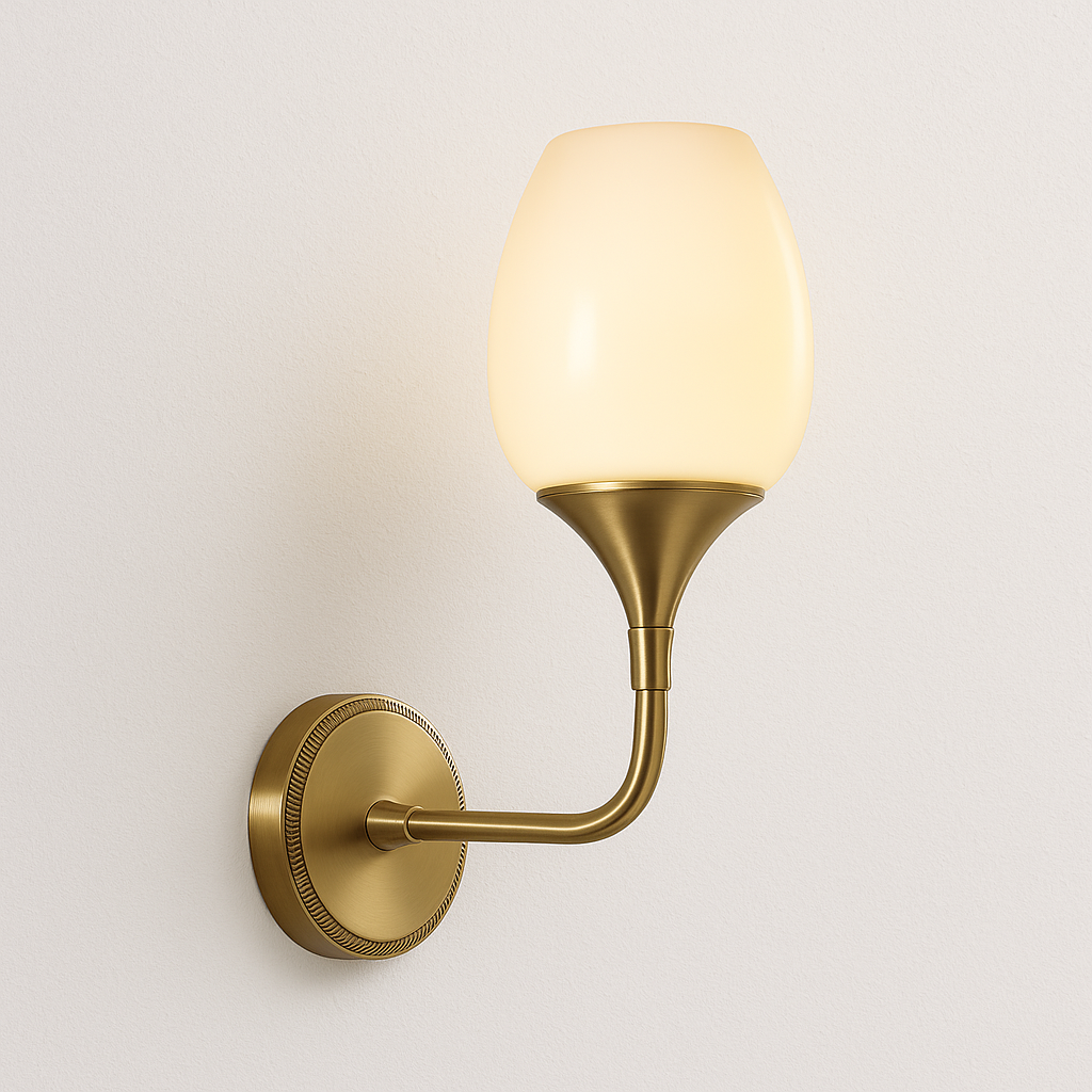 Luminária Arandela Moderna Minimalista Metal Vidro Laviena