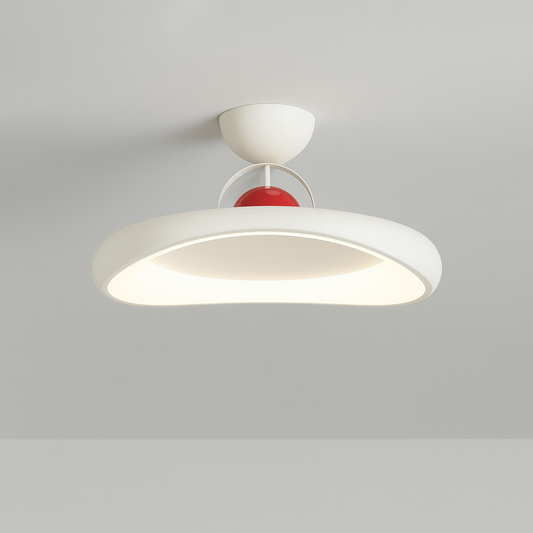 Luminária Plafon Moderna Minimalista LED Metal Acrílico Worli