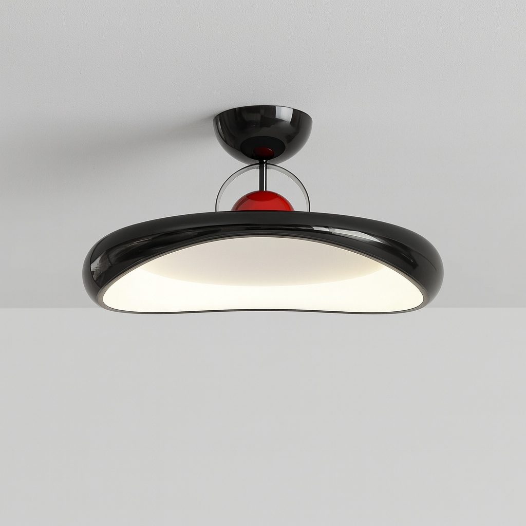 Luminária Plafon Moderna Minimalista LED Metal Acrílico Worli