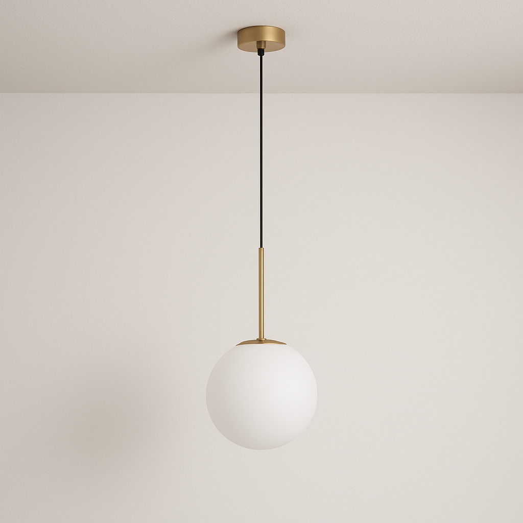 Luminária Pendente Moderno Minimalista Globo de Vidro Bup