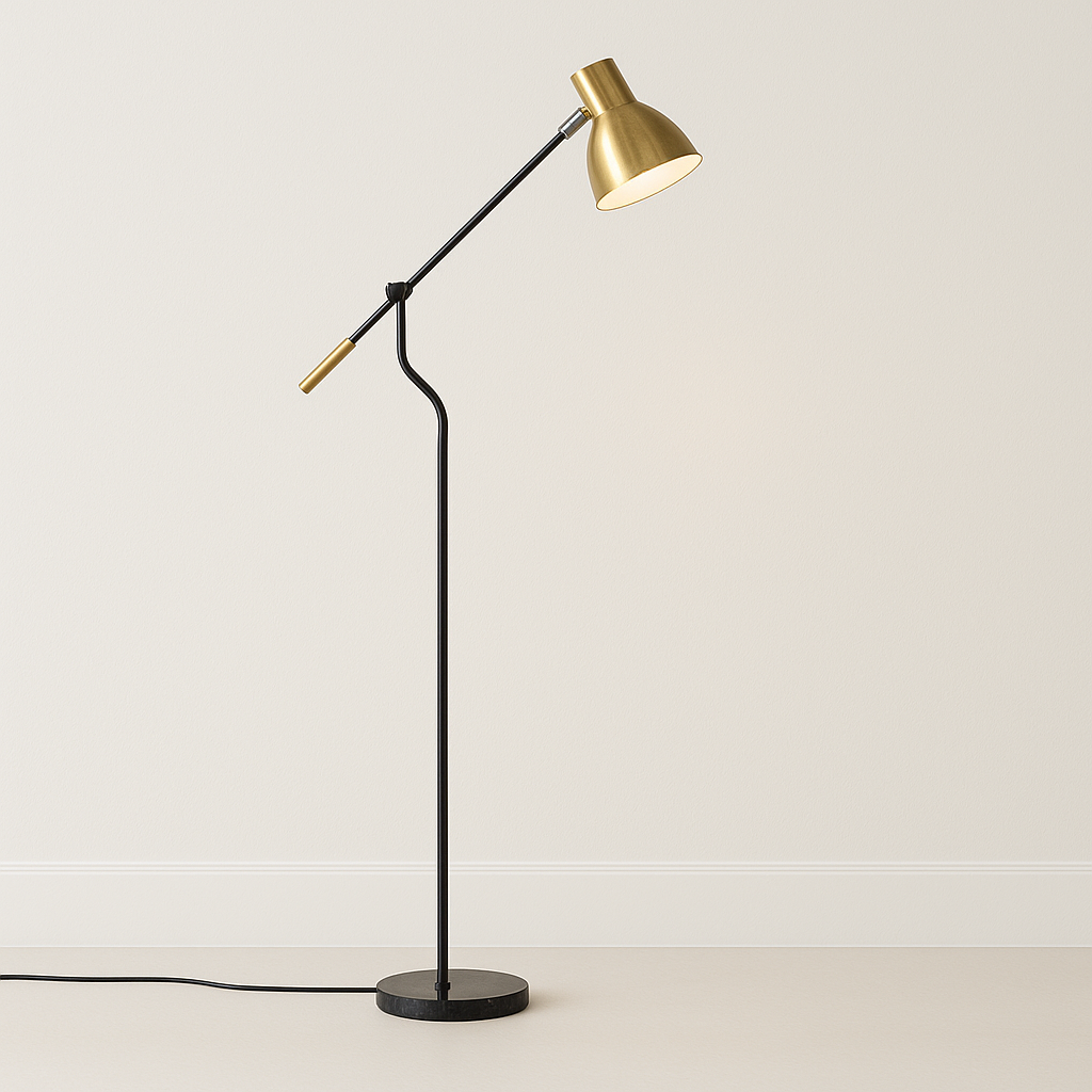 Luminária de Piso Moderna Minimalista Articulável Domme