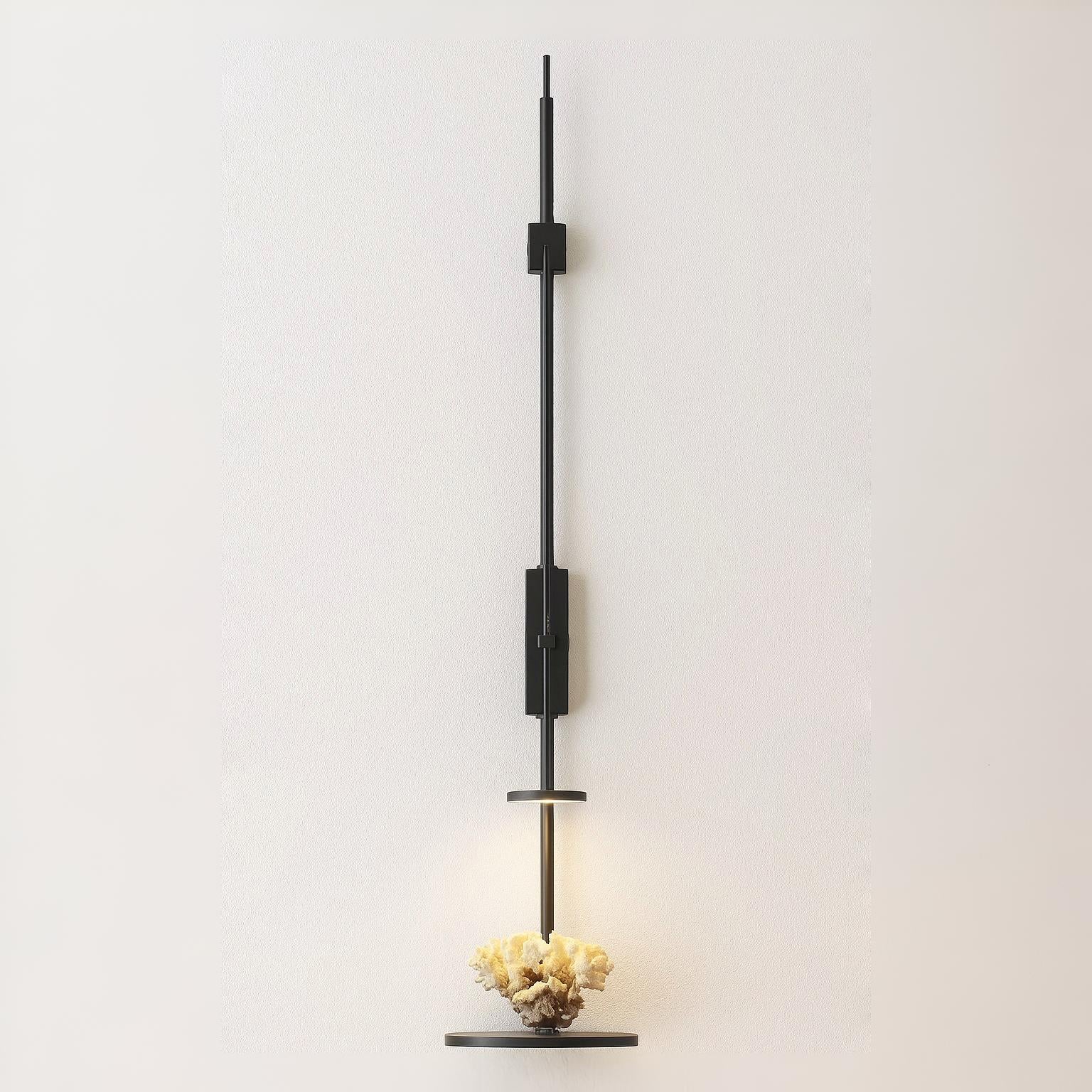 Luminária Arandela Moderna Minimalista Linear Cachepot Metal LED Namaz