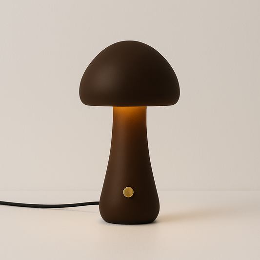 Luminária de Mesa Abajur Moderna Minimalista LED Madeira Dotti