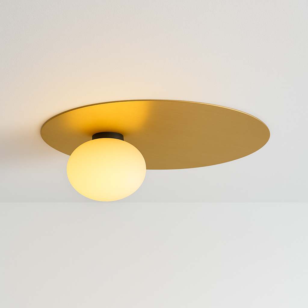 Luminária Plafon Moderna Minimalista Metal Fello