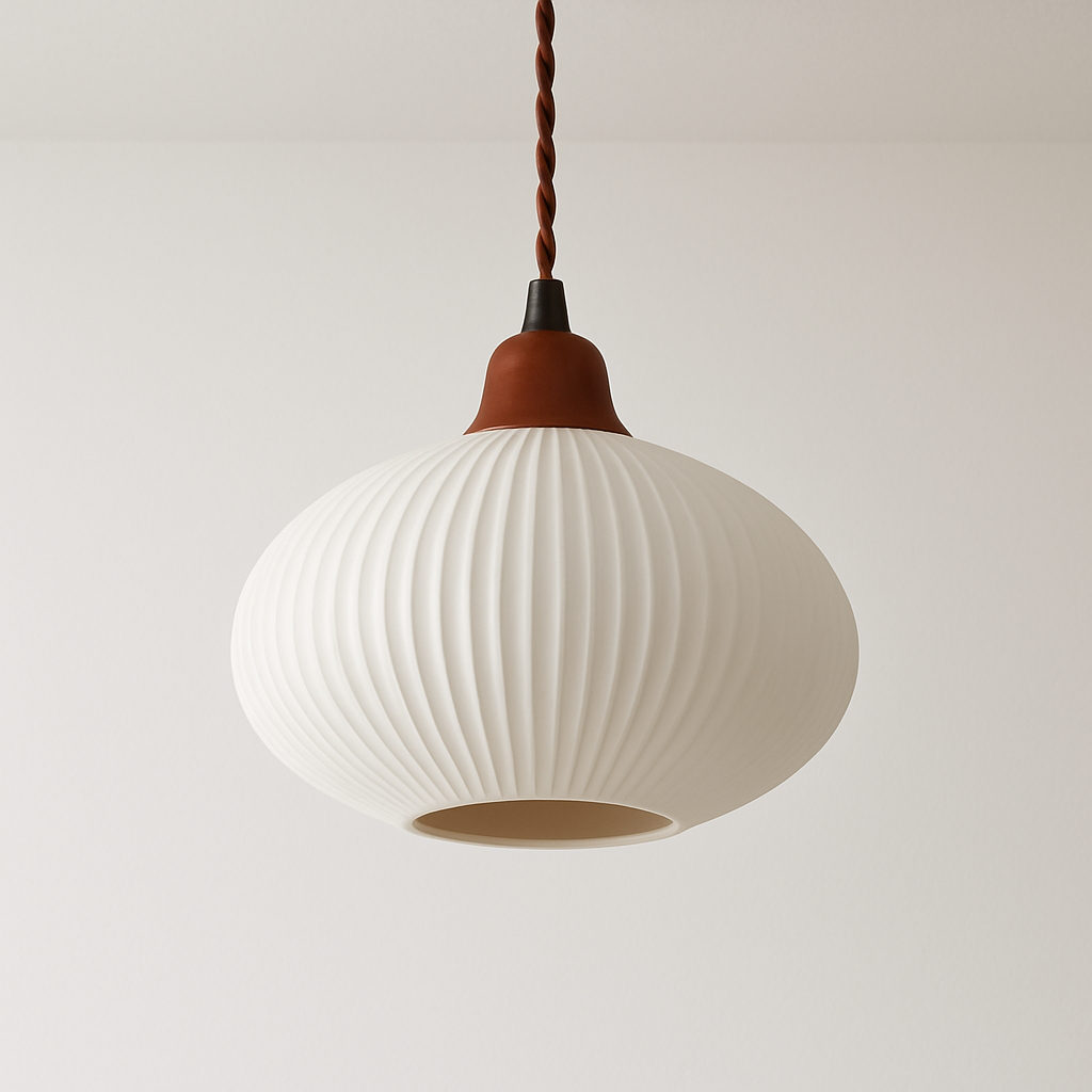 Luminária Pendente Moderna Minimalista Cerâmica Vaeo