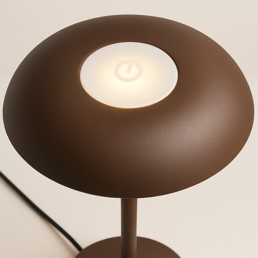 Luminária de Mesa Moderna Minimalista LED Metal Lampo