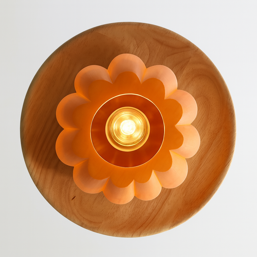 Luminária Pendente Moderna Minimalista Resina Madeira Metal Sisli