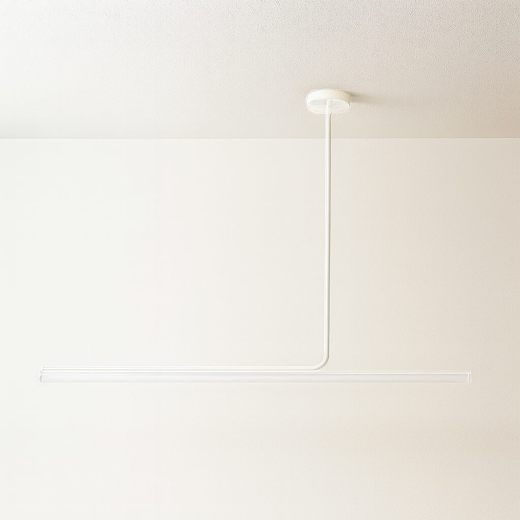 Luminária Pendente Moderna Minimalista Linear Metal LED Belga