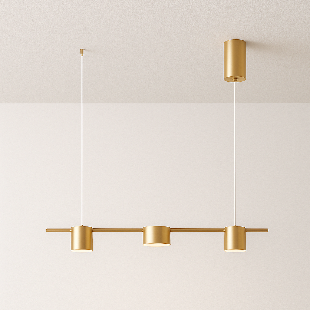 Luminária Pendente Minimalista Linear Retangular LED Tube