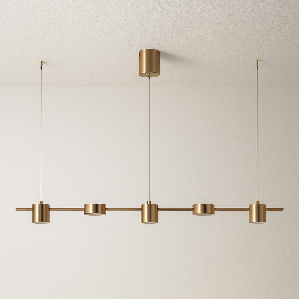 Luminária Pendente Minimalista Linear Retangular LED Tube