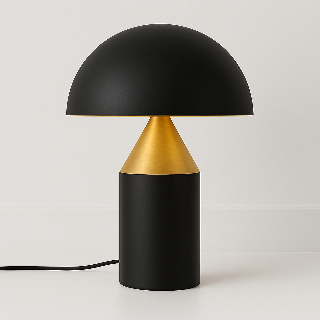 Luminária de Mesa Abajur Moderna Minimalista Articulada Cogumelo