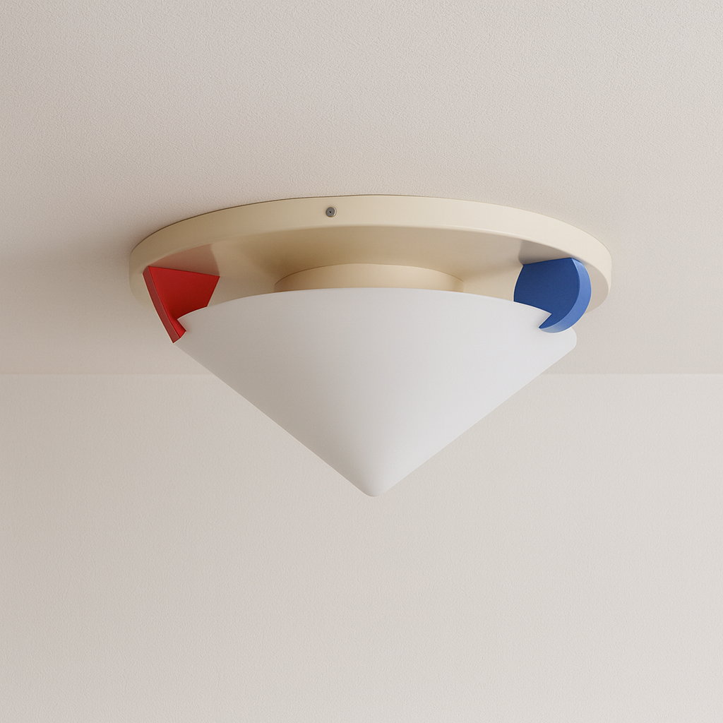 Luminária Plafon Moderna Infantil Minimalista LED Metal Acrílico Madeira Farsta