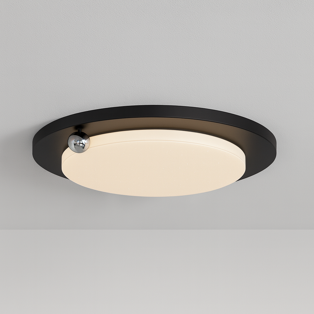 Luminária Plafon Moderna Minimalista LED Metal Acrílico Haga