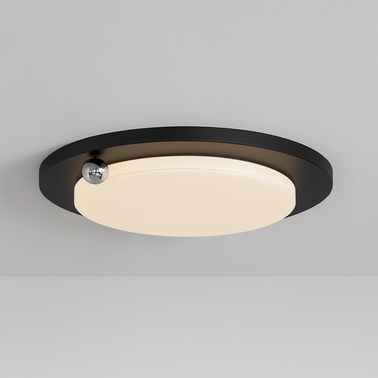 Luminária Plafon Moderna Minimalista LED Metal Acrílico Haga