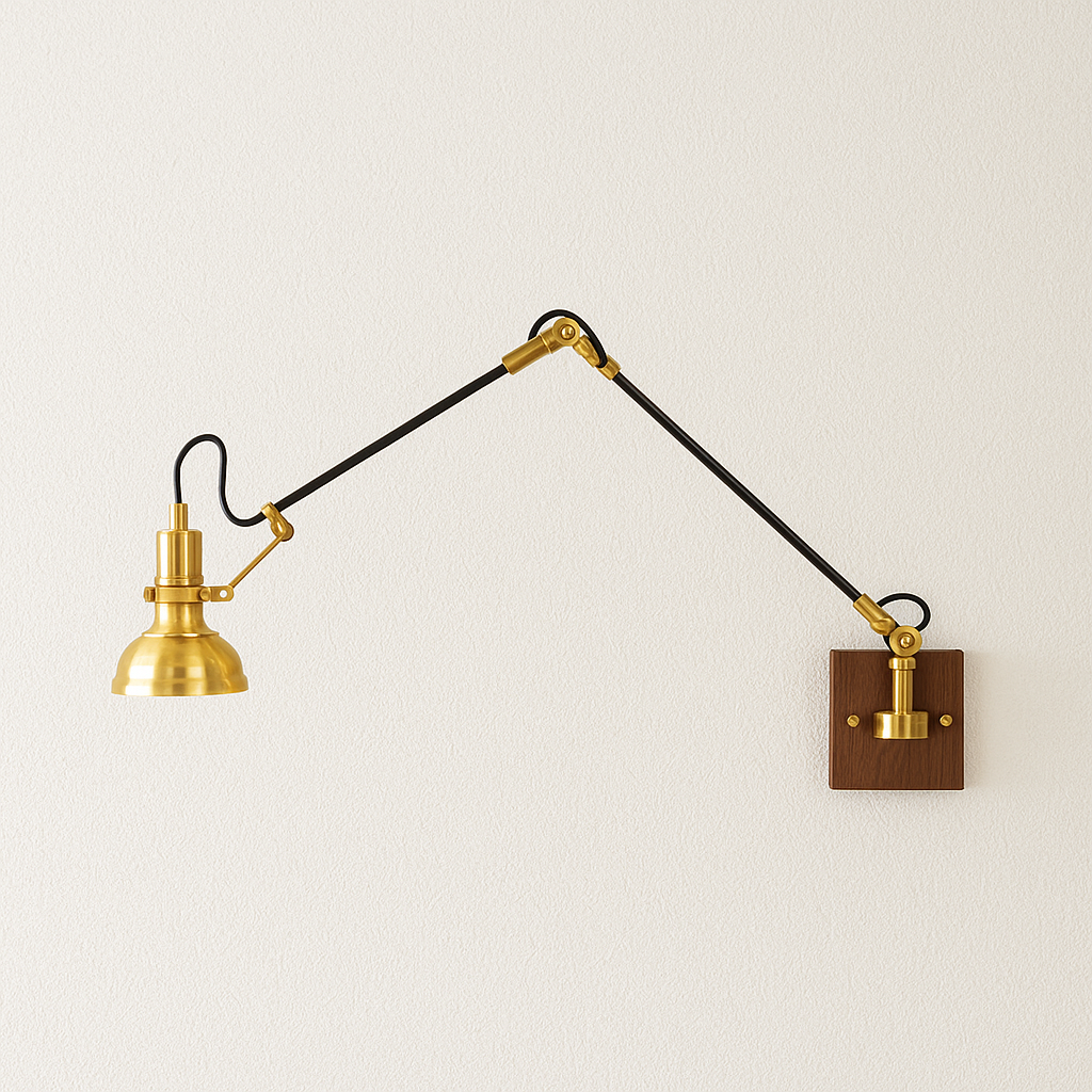 Luminária Arandela Retrô Minimalista Industrial Articulada Woodly