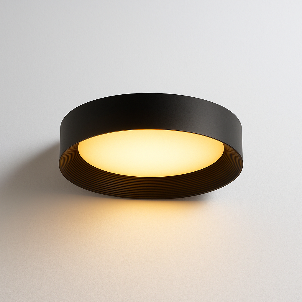Luminária Plafon Moderna Minimalista LED Metal Acrílico Coelcci