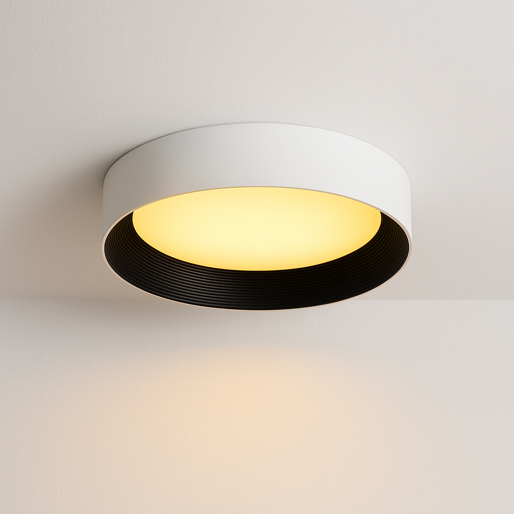 Luminária Plafon Moderna Minimalista LED Metal Acrílico Coelcci