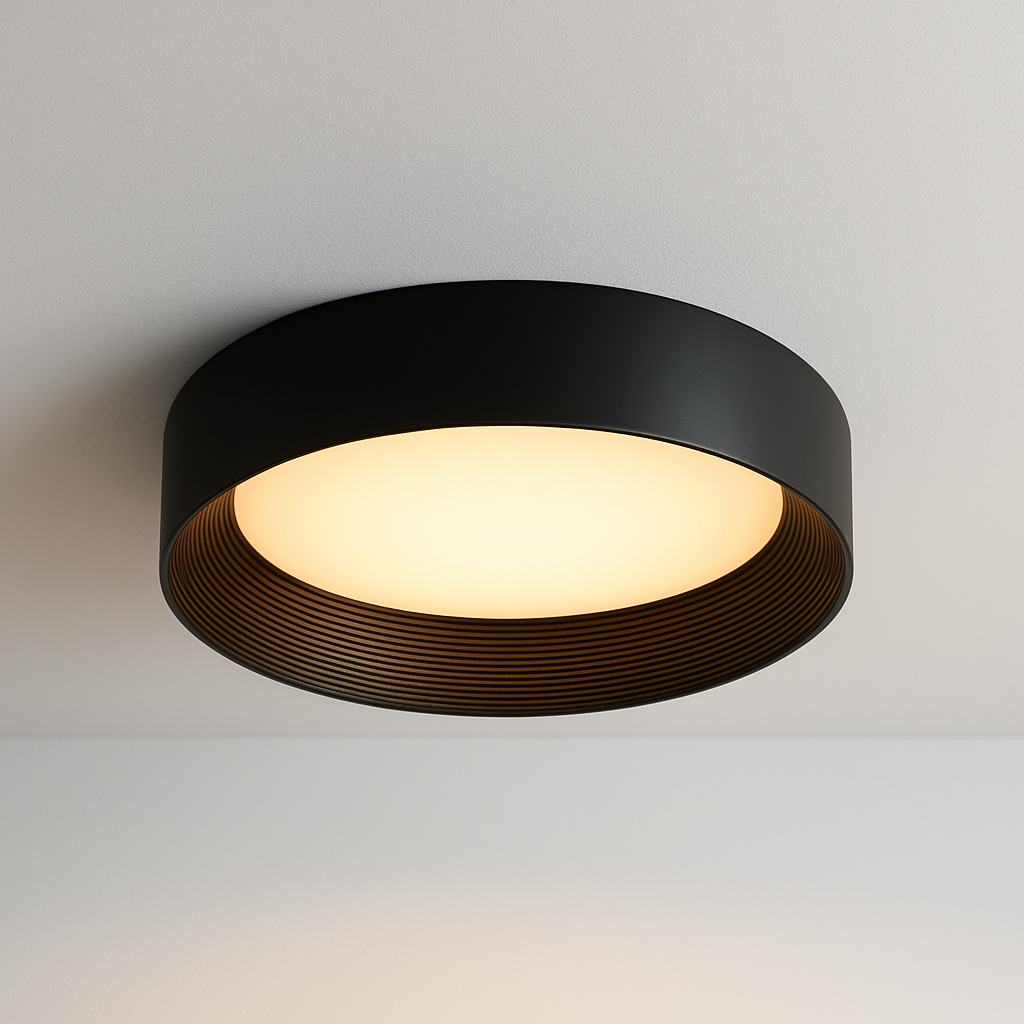 Luminária Plafon Moderna Minimalista LED Metal Acrílico Coelcci