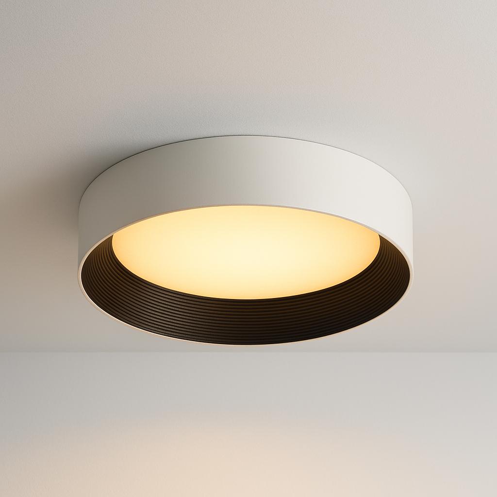 Luminária Plafon Moderna Minimalista LED Metal Acrílico Coelcci