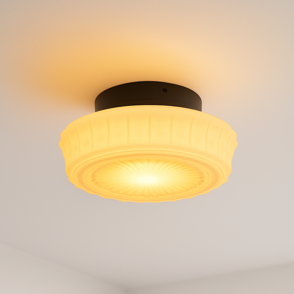 Luminária Plafon Moderna Minimalista Vidro Étincelle