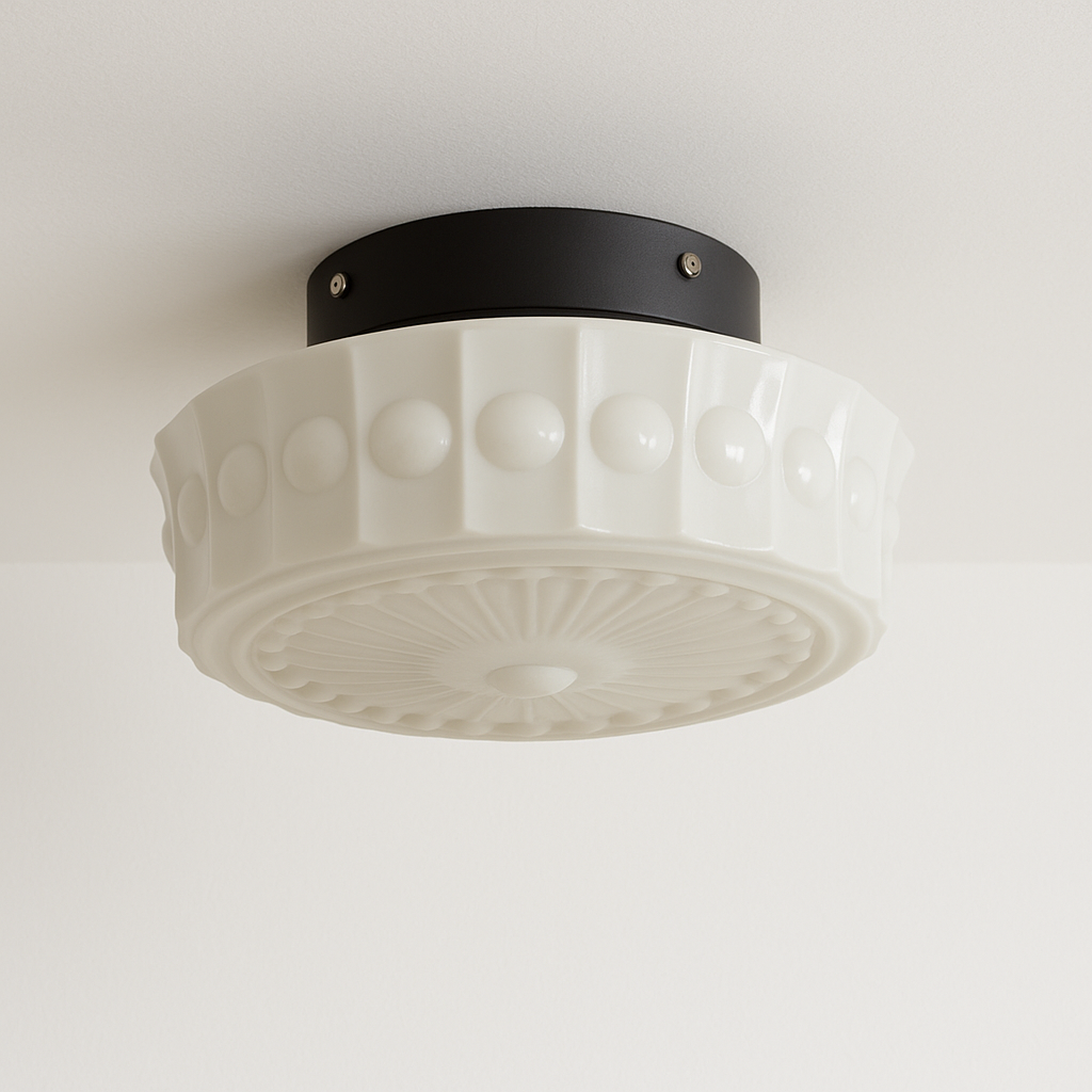Luminária Plafon Moderna Minimalista Vidro Étincelle