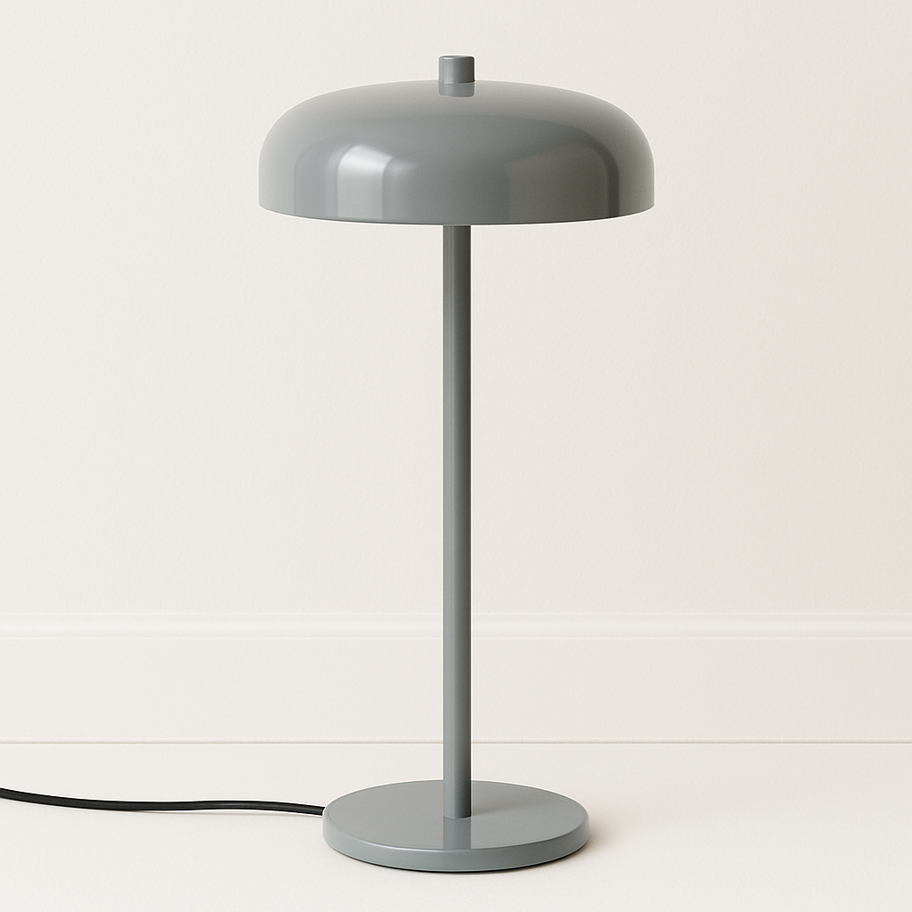 Luminária Abajur Moderna Minimalista LED Metal Acrílico Eforie
