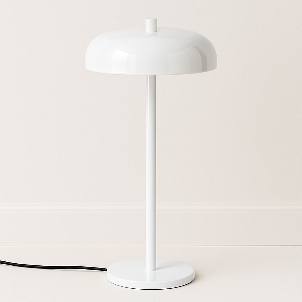 Luminária Abajur Moderna Minimalista LED Metal Acrílico Eforie